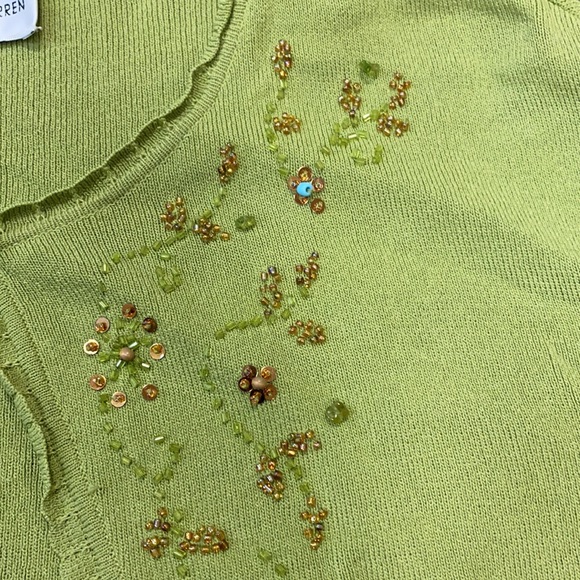 Sandra Darren Sequenced Crop cardigan sz. 16 - Picture 2 of 3